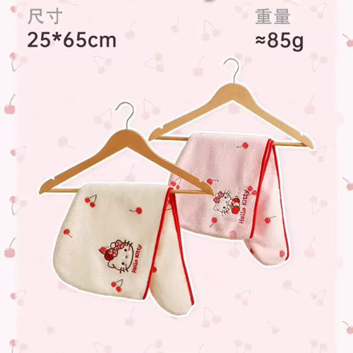 Hello kitty towel dress and hair drying cap set